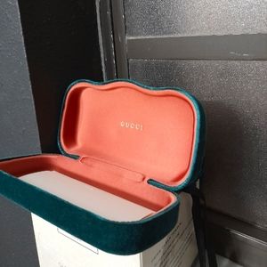 Gucci Sunglasses case- Green and salmon